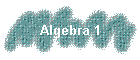 Algebra 1